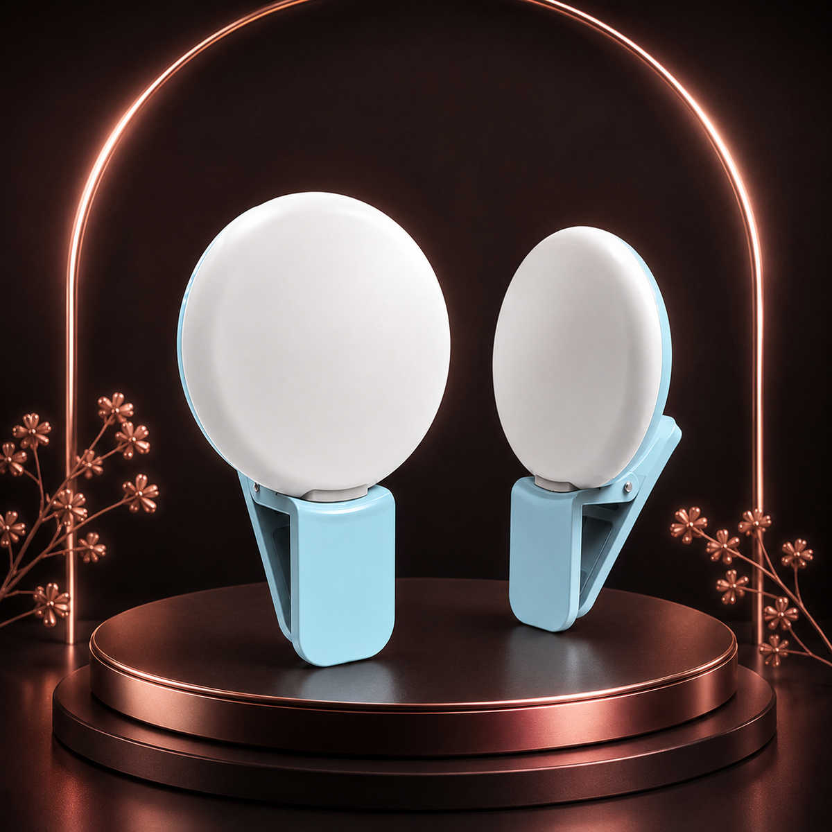 Clip-On LED Selfie Light - Portable Mobile Phone Light for Photos & Videos