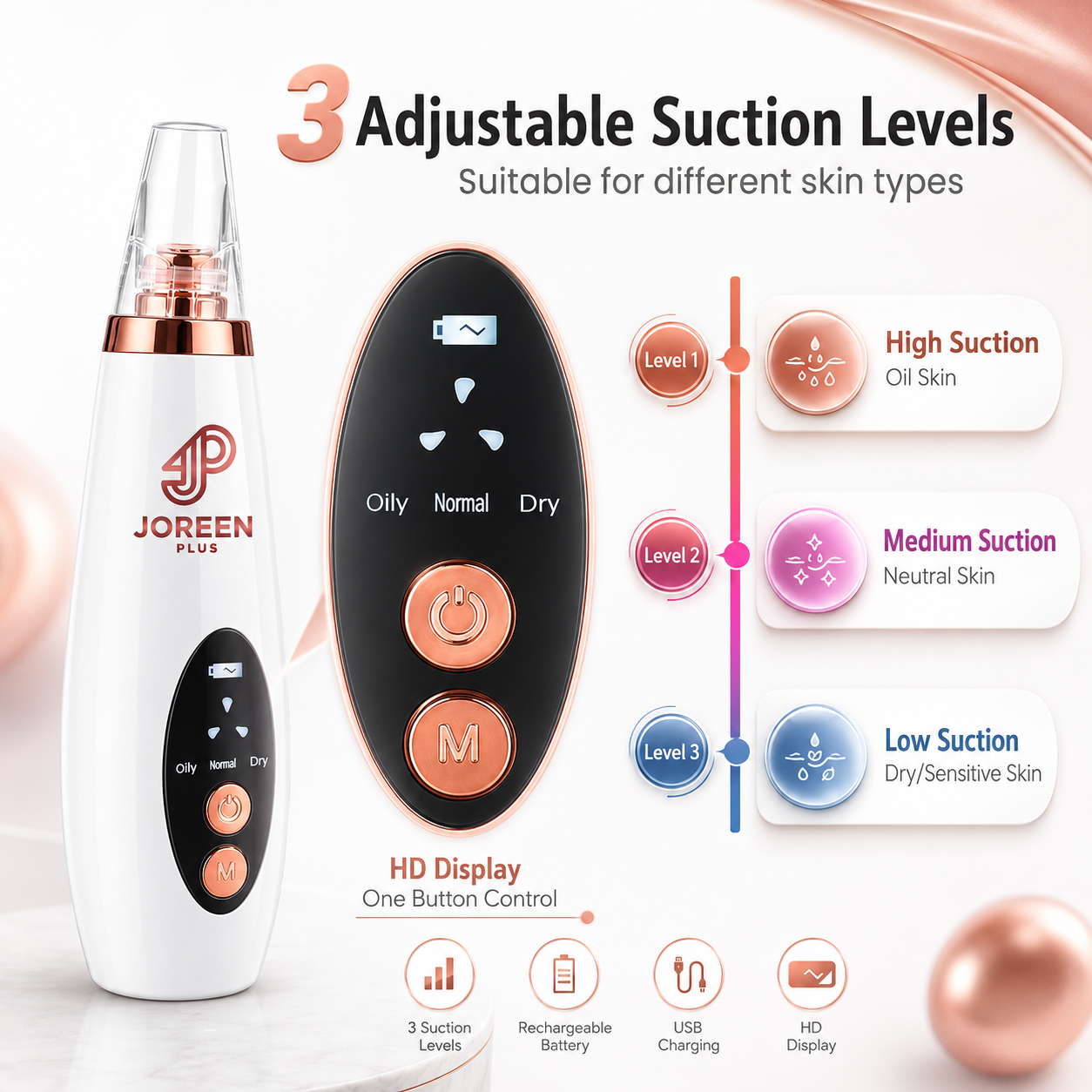5-in-1 Electric Blackhead Remover & Pore Vacuum