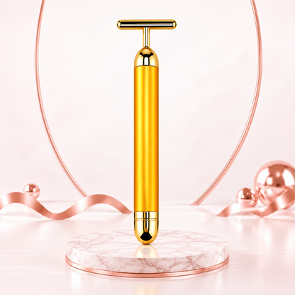 24K Gold Vibrating Facial Massage Roller