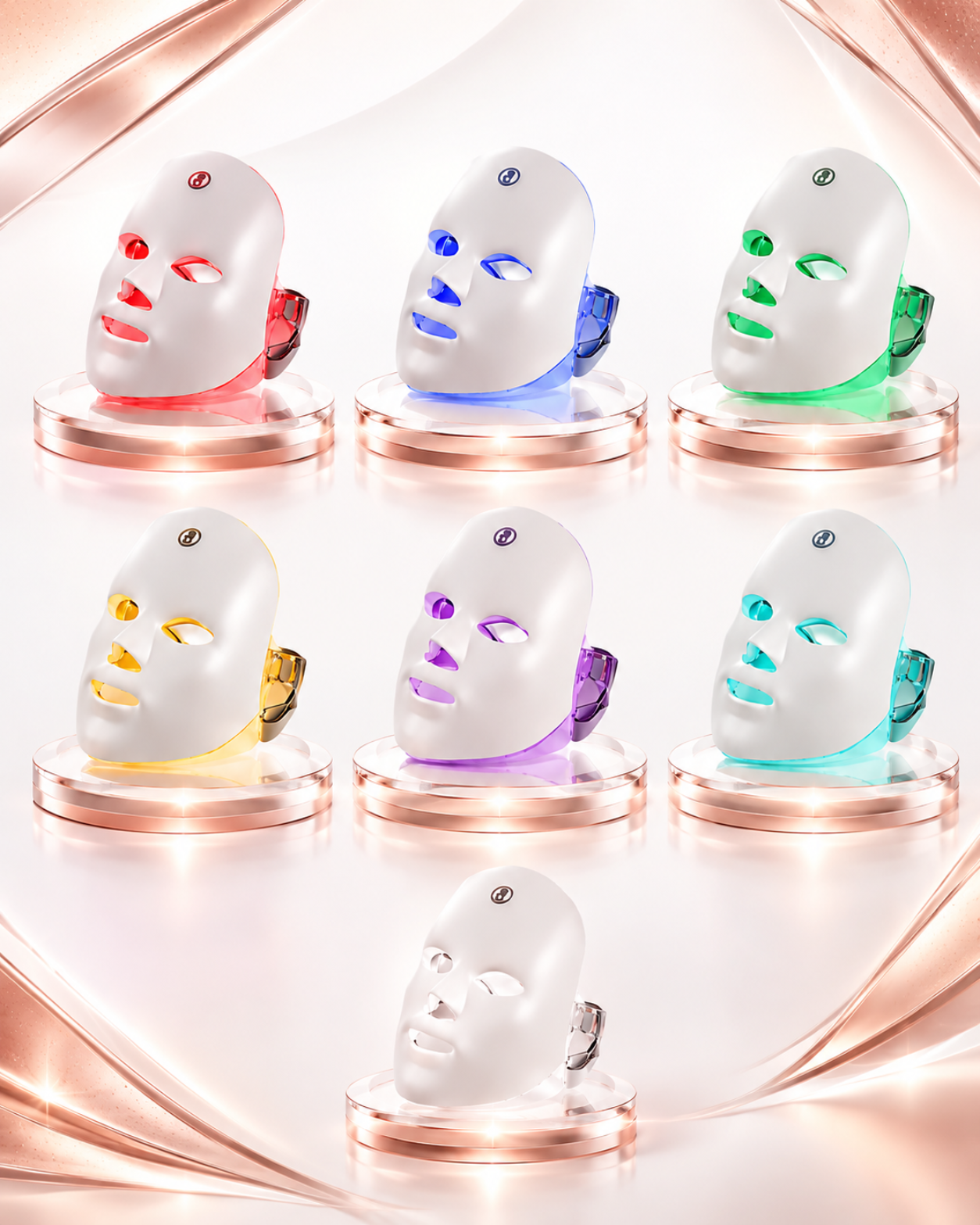 High-Performance 7-Color LED Photon Therapy Face Mask