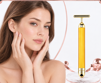 24K Gold Vibrating Facial Massage Roller