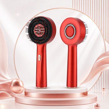 USB Rechargeable Scalp Massager with Red Light & Serum Applicator