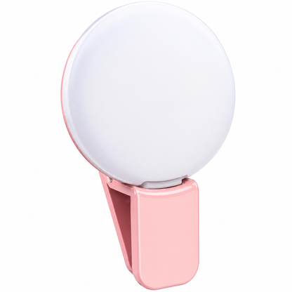 Clip-On LED Selfie Light - Portable Mobile Phone Light for Photos & Videos